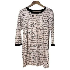 Kate Spade Women’s Nightshirt Medium Dream a Little Dream Sleepwear Pullover